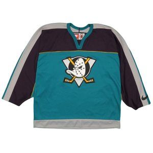 1990s Vintage Nike Mighty Ducks Anaheim Jersey Size L